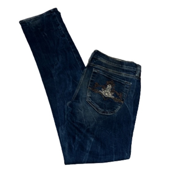 Diesel Liv dark wash embellished pockets denim jeans size 28 - Picture 1 of 12